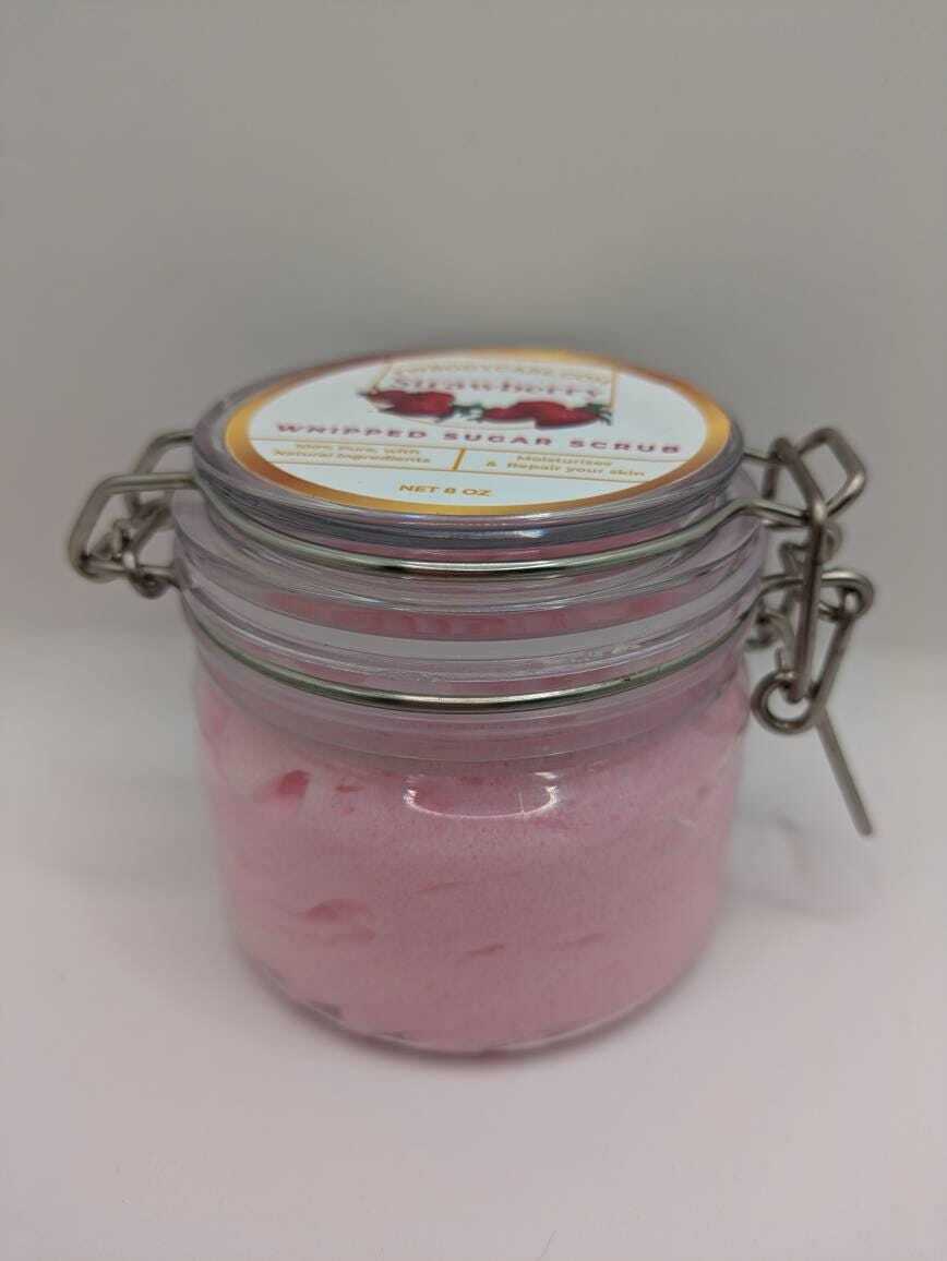 Whipped Strawberry Sugar Scrub