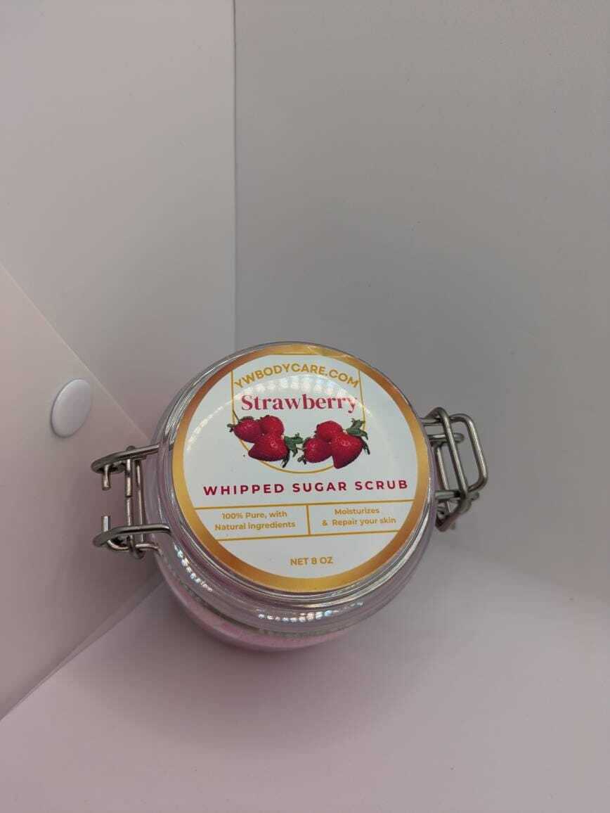 Whipped Strawberry Sugar Scrub
