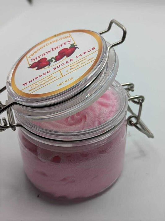 Whipped Strawberry Sugar Scrub