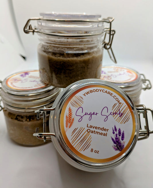 Sugar Scrub " Lavender Oatmeal" 8 oz